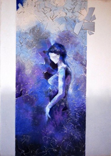 Картина под названием "Space" - Geeta Vadhera, Подлинное произведение искусства