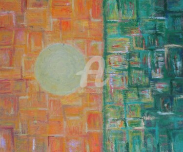 Peinture intitulée "coucher de soleil 2…" par Gège Salliahc, Œuvre d'art originale, Acrylique