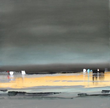 Peinture intitulée "apres l'orage" par Gege Royan, Œuvre d'art originale