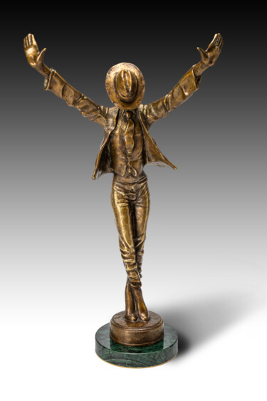 Sculpture titled "Michael Jackson" by Geil John, Original Artwork, Bronze