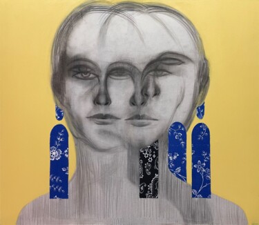 Peinture intitulée "Post-bijouterie ser…" par Gela Mikava, Œuvre d'art originale, Acrylique