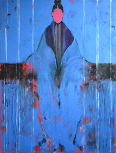 Malerei mit dem Titel "Alienation series i…" von Gela Mikava, Original-Kunstwerk, Acryl