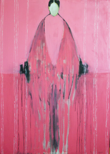 Painting titled "Alienation series i…" by Gela Mikava, Original Artwork, Acrylic