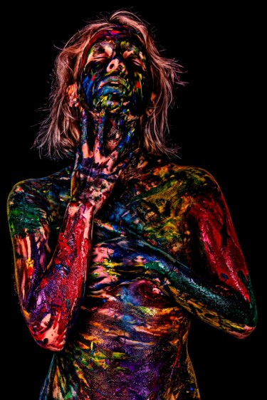 Photographie intitulée "Visceral Colors" par Gelu Stanculescu, Œuvre d'art originale, Photographie manipulée