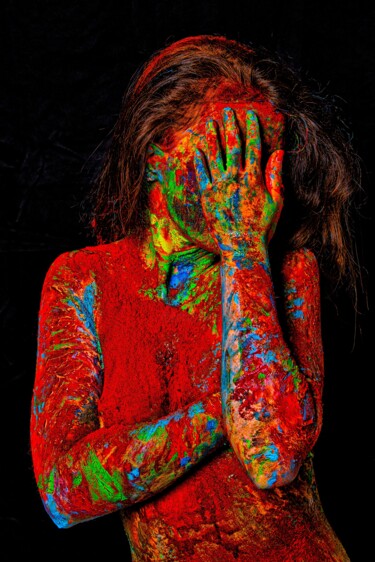 Fotografía titulada "Red feeling" por Gelu Stanculescu, Obra de arte original, Fotografía digital