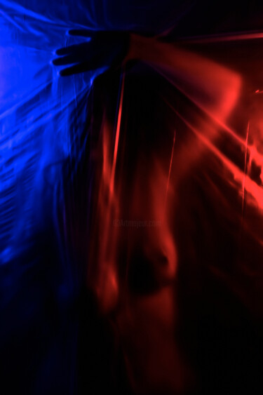 Photographie intitulée "Hidden in blue and…" par Gelu Stanculescu, Œuvre d'art originale, Photographie numérique