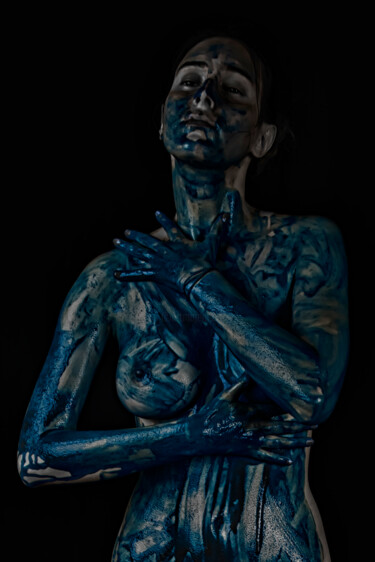 Fotografia intitulada "State in blue" por Gelu Stanculescu, Obras de arte originais, Fotografia digital