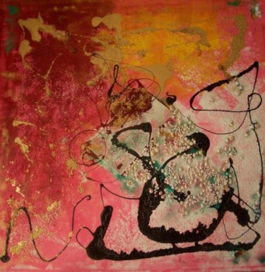 Pintura titulada "Cuadro abstracto Ar…" por Gema Aleman, Obra de arte original, Oleo