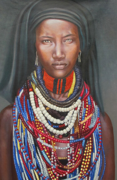 Painting titled "Baro Tura, Arbore T…" by Gemma Andrews, Original Artwork, Oil