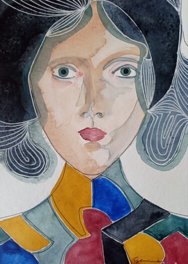 Pittura intitolato "Coloured view" da Gemma Serra Prat, Opera d'arte originale, Acquarello
