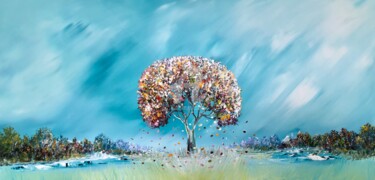 Painting titled "Tree of Life." by Gena Genadyj, Original Artwork, Acrylic