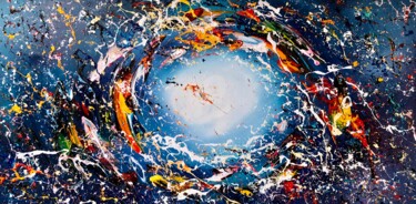 Painting titled "New Galaxy," by Gena Genadyj, Original Artwork, Acrylic