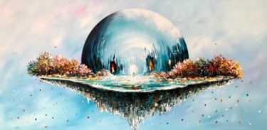「Fantasy World,.,」というタイトルの絵画 Gena Genadyjによって, オリジナルのアートワーク, アクリル