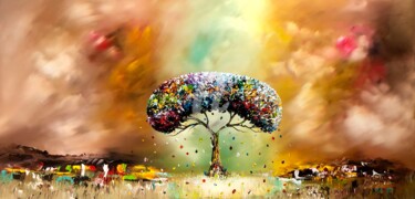 Картина под названием "Dream" - Gena Genadyj, Подлинное произведение искусства, Акрил