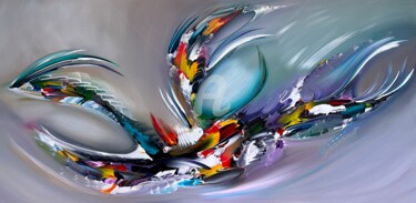 Peinture intitulée "Abstract Balance,,," par Gena Genadyj, Œuvre d'art originale, Acrylique