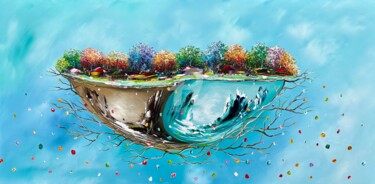 Pintura intitulada "New Life,,,." por Gena Genadyj, Obras de arte originais, Acrílico