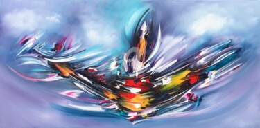 Malerei mit dem Titel "Abstract Game" von Gena Genadyj, Original-Kunstwerk, Acryl