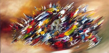 Painting titled "Colorful Touch." by Gena Genadyj, Original Artwork, Acrylic