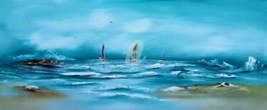 Painting titled "Dream Sailing." by Gena Genadyj, Original Artwork, Acrylic