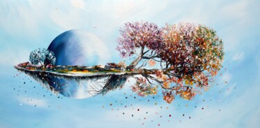 Painting titled "New  Life,,." by Gena, Original Artwork, Acrylic