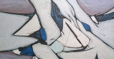 Картина под названием "Nieve" - Genaro Pimentel, Подлинное произведение искусства, Масло Установлен на Деревянная рама для н…