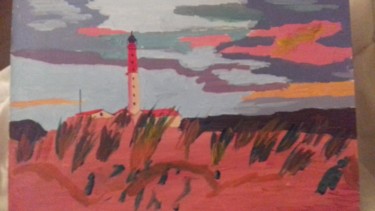 Painting titled "Phare de la coubre" by Laetitia Fleury, Original Artwork