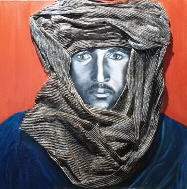 Pintura titulada "le bedouin" por Genevieve Sancere, Obra de arte original, Oleo