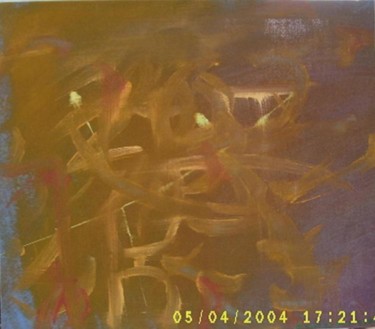 Painting titled "Madera colorada" by Santino Pintaudi, Original Artwork