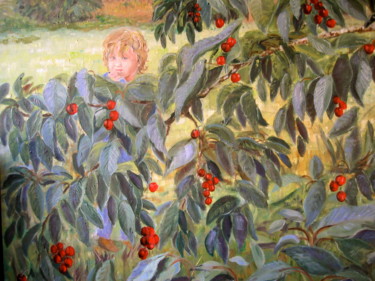 Painting titled "J' aimerai toujours…" by Geneviève Baud Caizergues, Original Artwork, Oil