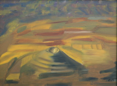 Malerei mit dem Titel "Erodium en Israël (…" von Genevieve Fraysse, Original-Kunstwerk, Öl
