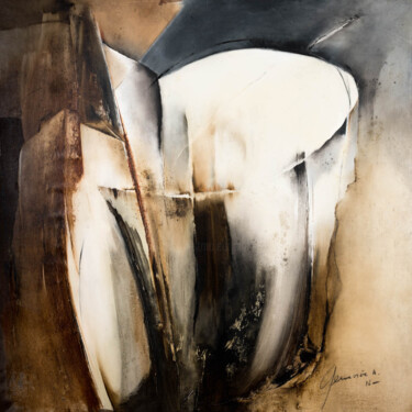 Pintura titulada "American café" por Geneviève Nicolas, Obra de arte original, Oleo Montado en Bastidor de camilla de madera