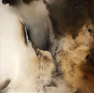 Картина под названием "Sans titre 15" - Geneviève Nicolas, Подлинное произведение искусства, Масло Установлен на Деревянная…