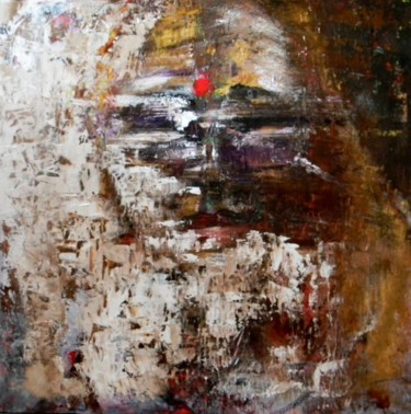 Painting titled "saddhus de Genevièv…" by Geneviève K Ou Gen K, Original Artwork, Acrylic