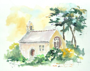 Painting titled "139 Chapelle St Emi…" by Geneviève Lagarde, Original Artwork, Watercolor
