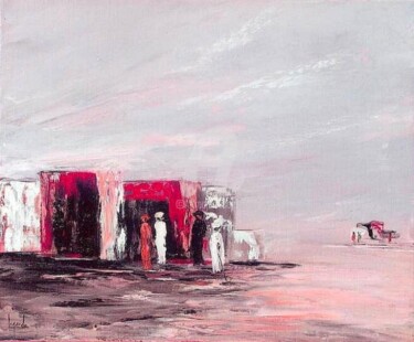 Peinture intitulée "204  Campement Noma…" par Geneviève Lagarde, Œuvre d'art originale, Autre