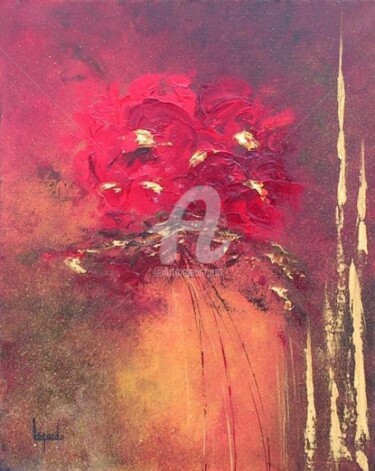 Peinture intitulée "239  Coquelicots d'…" par Geneviève Lagarde, Œuvre d'art originale, Huile