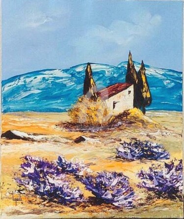 Painting titled "118  Petit gîte Pro…" by Geneviève Lagarde, Original Artwork, Oil