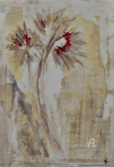 Peinture intitulée "éphémère" par Geneviève Lamya Pous, Œuvre d'art originale, Pigments Monté sur Châssis en bois