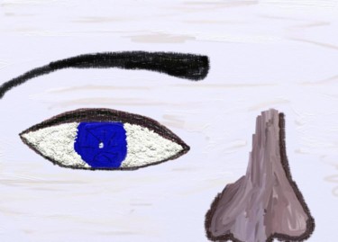 Картина под названием "Big Eye" - Genieve Dawkins, Подлинное произведение искусства