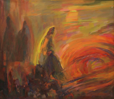 Malerei mit dem Titel "St. Matthew Passion" von Gennadi Kurlenkov, Original-Kunstwerk, Öl