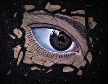 Картина под названием "Lost Face" - Gennady Gurev, Подлинное произведение искусства, Масло