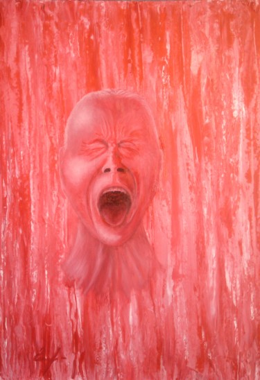 Malerei mit dem Titel "Pain" von Gennady Gurev, Original-Kunstwerk, Öl