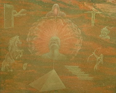 Malarstwo zatytułowany „Astral projection” autorstwa Gennady Gurev, Oryginalna praca, Olej