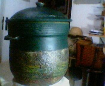 Escultura intitulada "Pote em Argila" por Genne Moraes, Obras de arte originais, Cerâmica