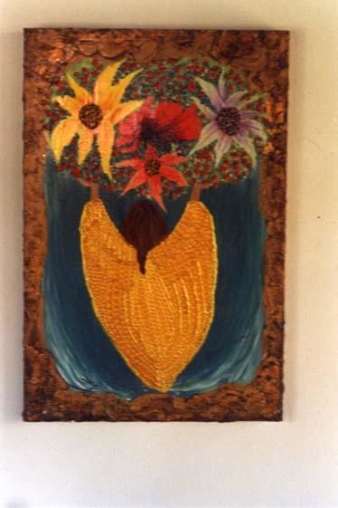 Painting titled "Oferenda Angelical" by Genne Moraes, Original Artwork, Oil