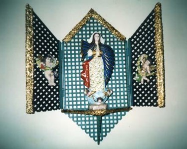 Design intitulada "Santuário em treliça" por Genne Moraes, Obras de arte originais