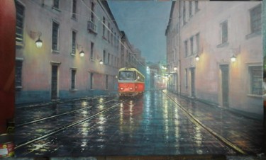 제목이 "ночной трамвай"인 미술작품 Геннадий Токарев로, 원작, 기름