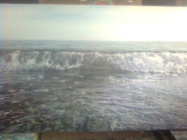 Картина под названием "волна" - Геннадий Токарев, Подлинное произведение искусства, Масло
