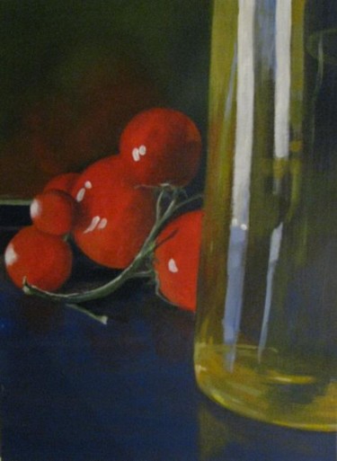 Peinture intitulée "Olive oil and cherr…" par Helene Buttling, Œuvre d'art originale, Huile