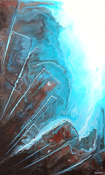 Painting titled "Entre Terre et Mer…" by Geordie, Original Artwork, Acrylic